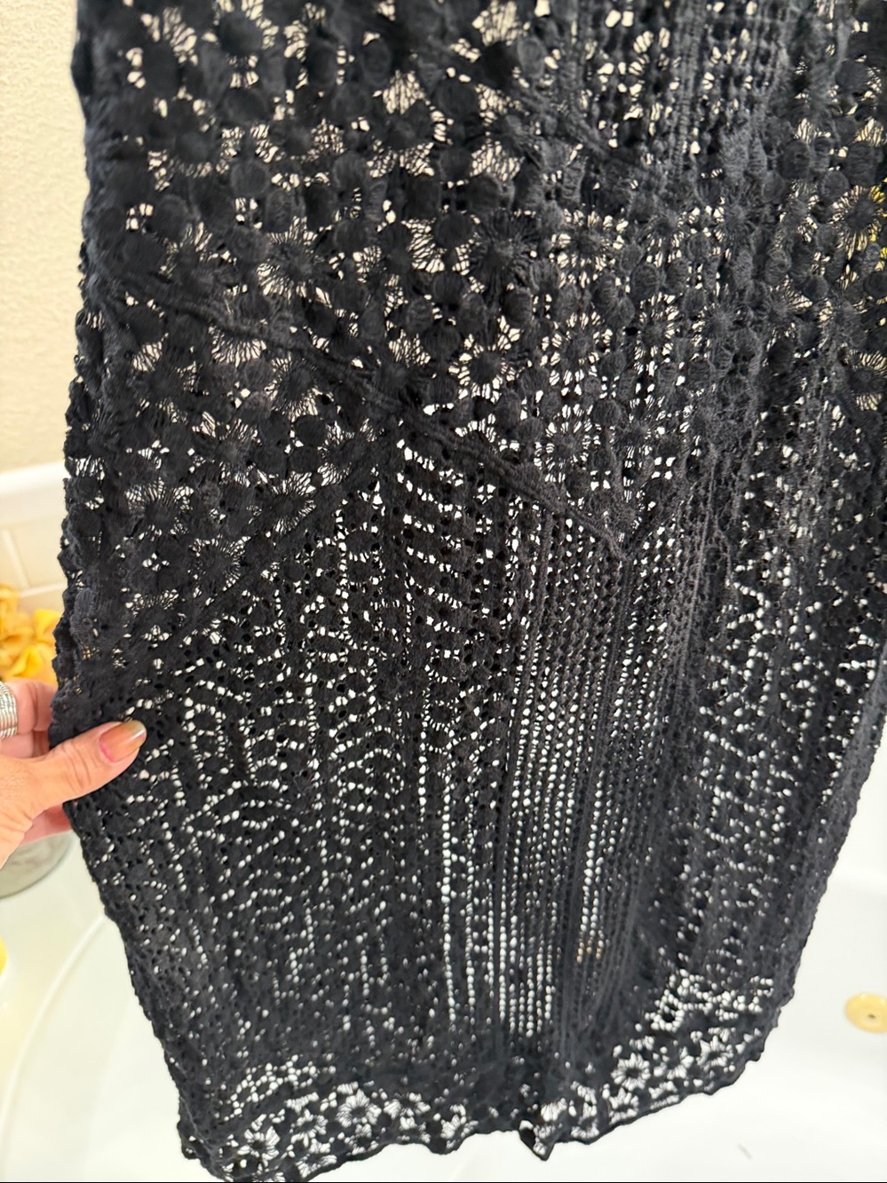 Charlotte Tarantola Swim cover up for Anthropologie . Black . Large - Picture 2 of 6